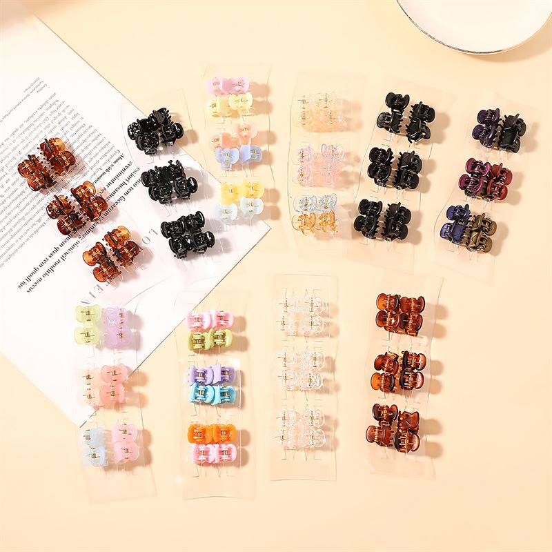 SOHO Lucca Mini Hair Claws - Transparent - Hair Accessories