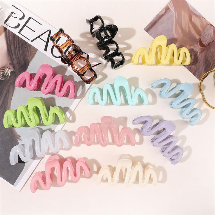 SOHO Malik Hair Claw - White - Hair Accessories