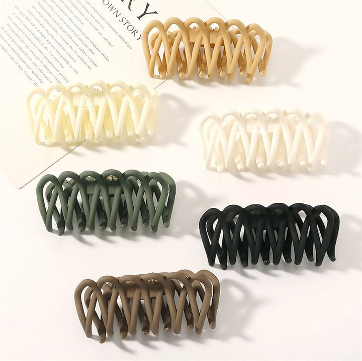SOHO Olive Hair Claw - Green - Hair Accessories