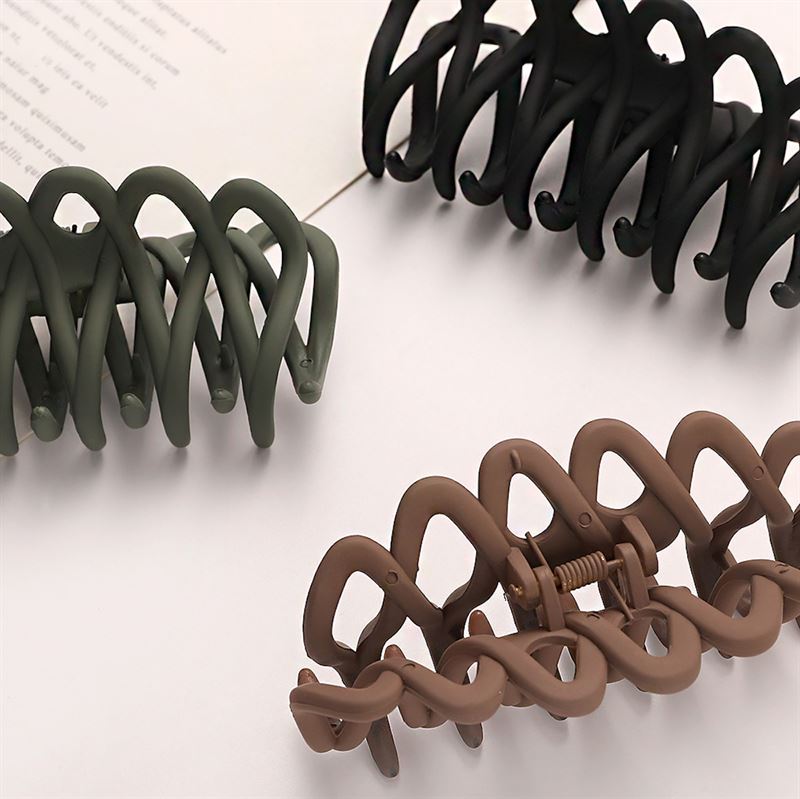 SOHO Olive Hair Claw - Green - Hair Accessories