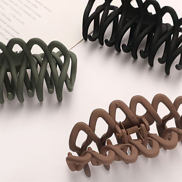 SOHO Olive Hair Claw - Green - Hair Accessories