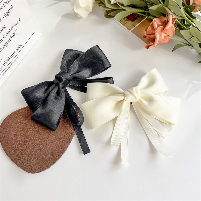 SOHO Vanessa Bow Hair clips - Ivory - Hair Accessories | Fashiongirl