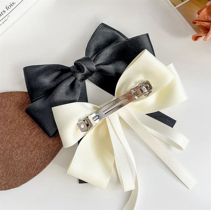 SOHO Vanessa Bow Hair clips - Ivory - Hair Accessories | Fashiongirl