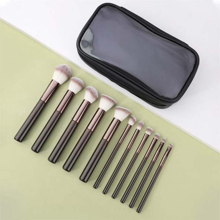 Technique PRO Chocolate Bronze Makeup Brush Set - 11 makeup brushes - Fashiongirl