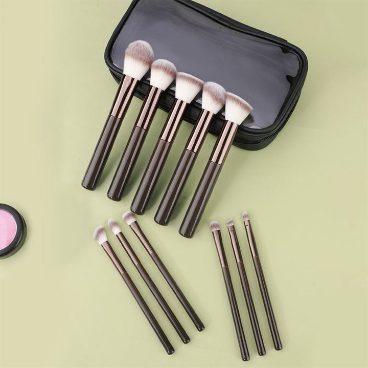 Technique PRO Chocolate Bronze Makeup Brush Set - 11 makeup brushes - Fashiongirl