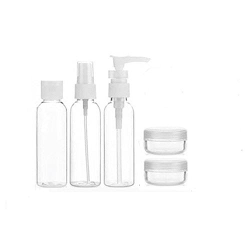 Travel bottles 3 pcs 50 ml + 2 pcs cream container - Fashiongirl