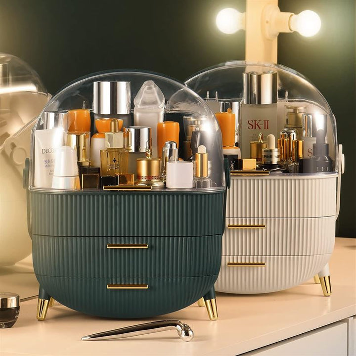 UNIQ Retro Makeup Box Organiser - White - Organiser