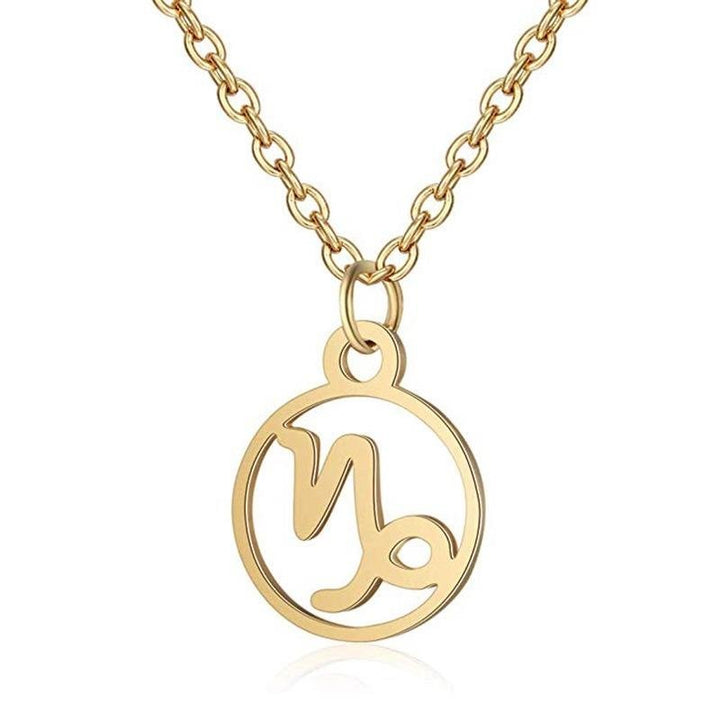 Zodiac Necklace: Capricorn - Zodiac, Gold - Fashiongirl