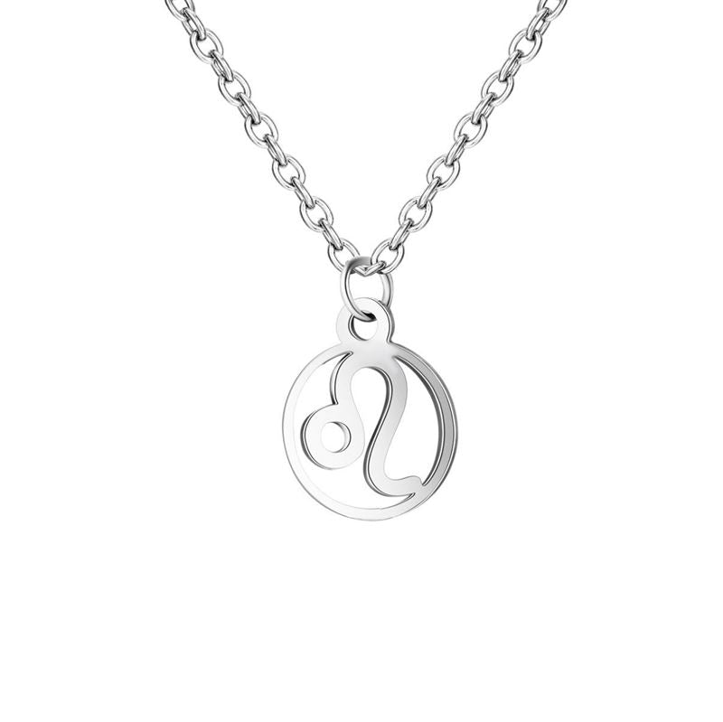 Zodiac Necklace: Leo - Zodiac, Silver - Fashiongirl