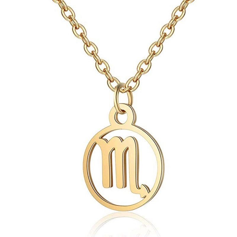 Zodiac Necklace: Scorpio - Zodiac, Gold - Fashiongirl