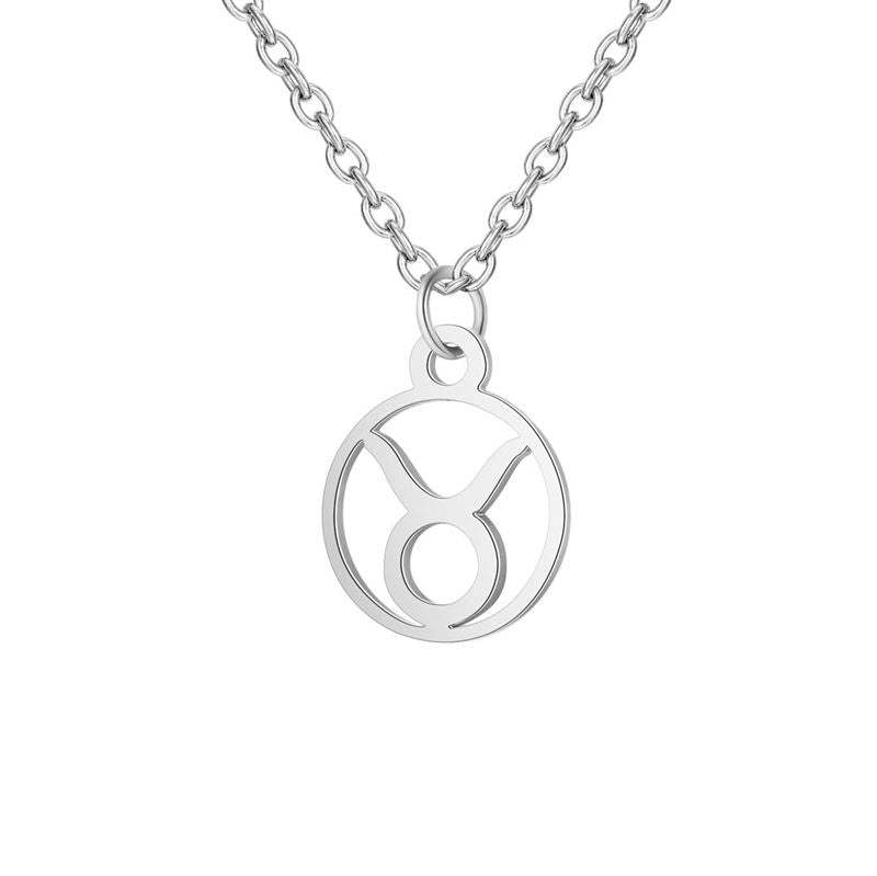 Zodiac Necklace: Taurus - Zodiac, Silver - Fashiongirl