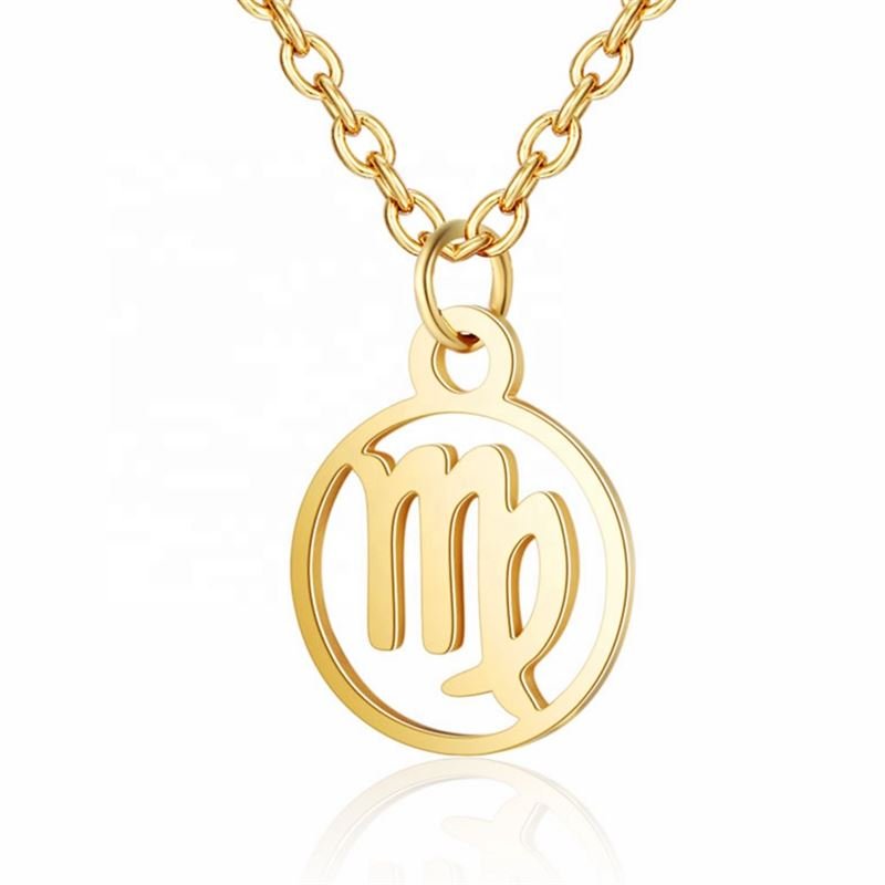 Zodiac necklace: Virgo - Zodiac, Gold - Fashiongirl